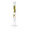 18" Straight Tube Water Pipe by Zob Glass