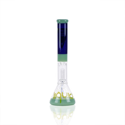 Thick Heady Beaker Bong w/ Showerhead Perc - Liquid Sci Glass