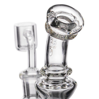 Diamond Glass "Rigception" Showerhead Perc Incycler MouthPiece Closeup