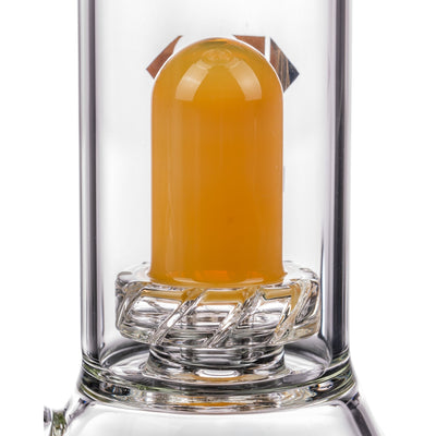 Diamond Glass Skinny Neck UFO Chamber Beaker UFO Perc Close Up
