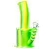Green and Yellow Silicone Oil Can Bong