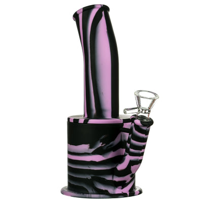 Purple and Black Silicone Bong