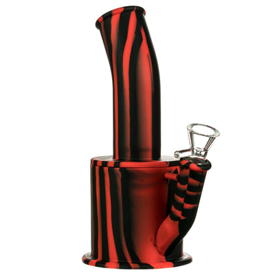 Red and Black Silicone Bong