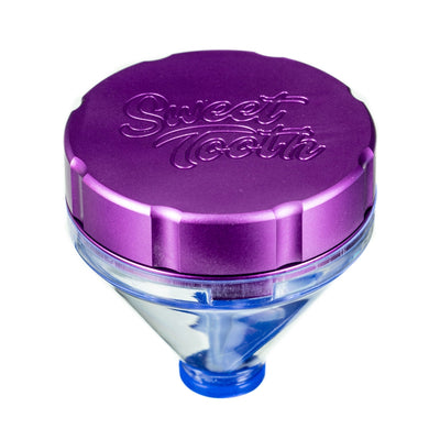 Purple "Fill 'er Up" Funnel Style Aluminum Grinder